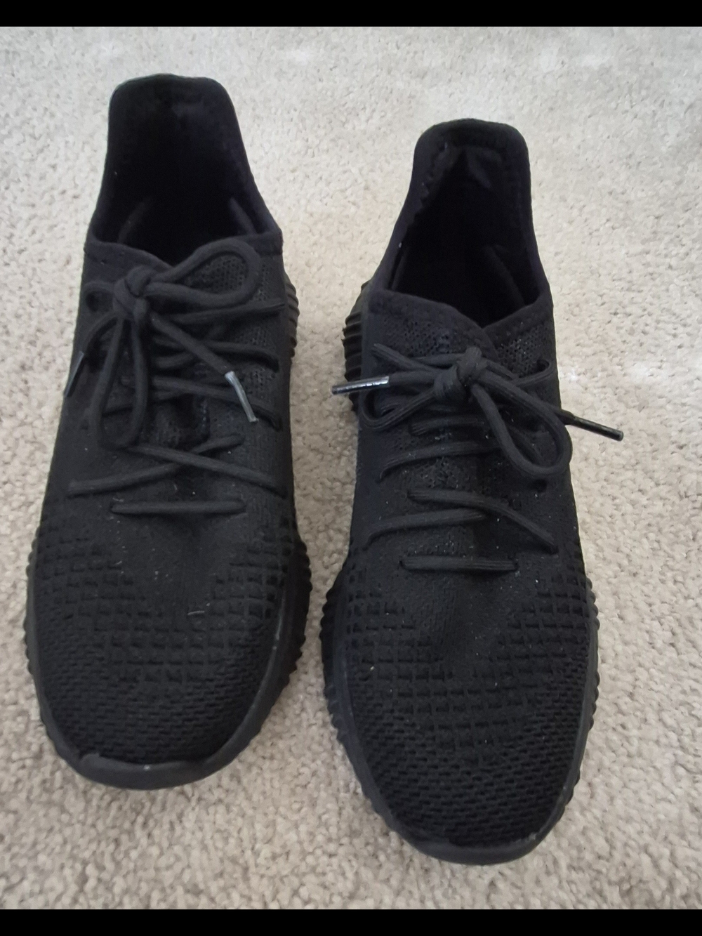 Avia Women's Black Knit Lace-Up Sneakers